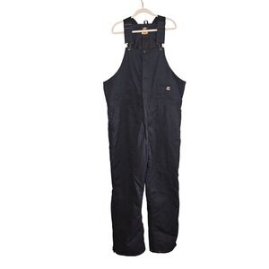 Berne Workwear Insulated Bib Overalls 2XL‎ Navy Winter Utility Insulated Bibs